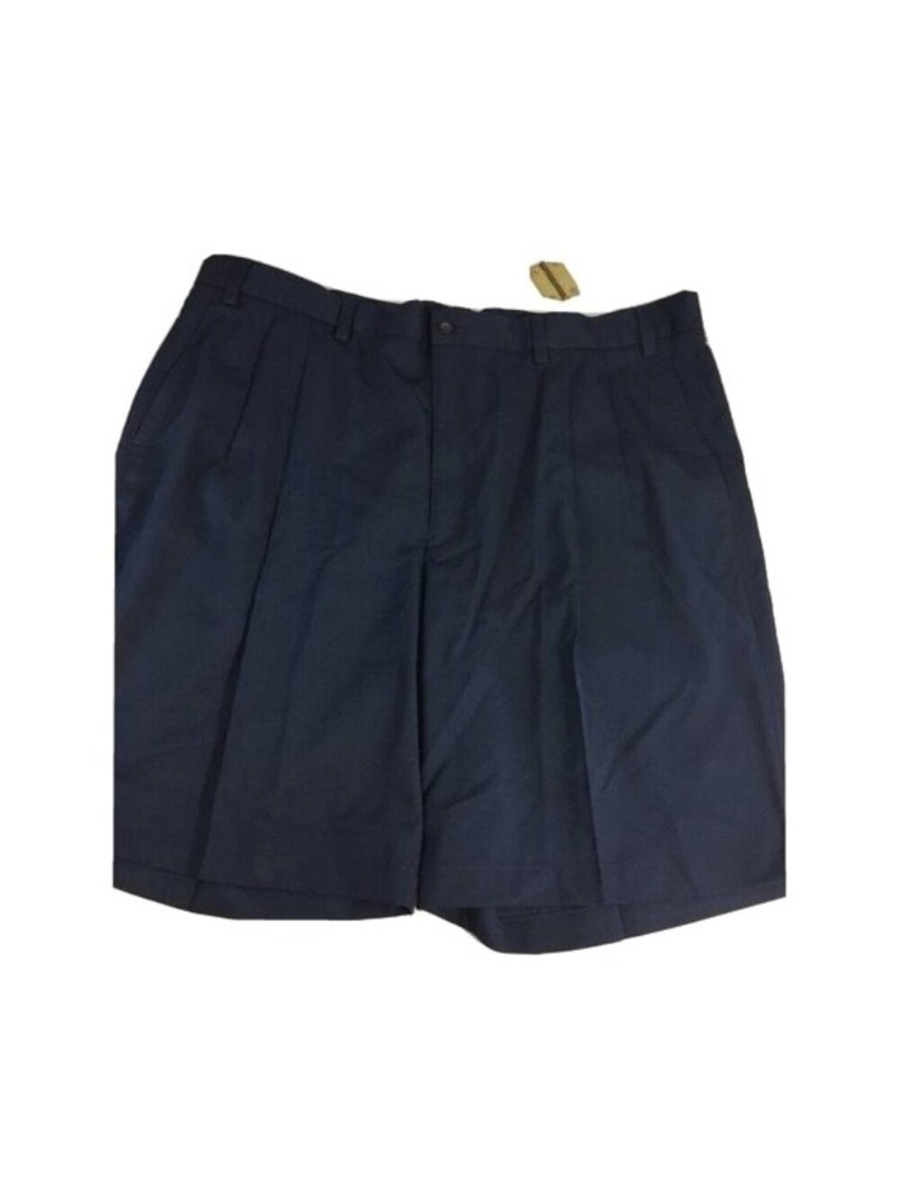 Prospirit Mens Shorts Chino Pleated Navy Blue 4 Pocket Size 42